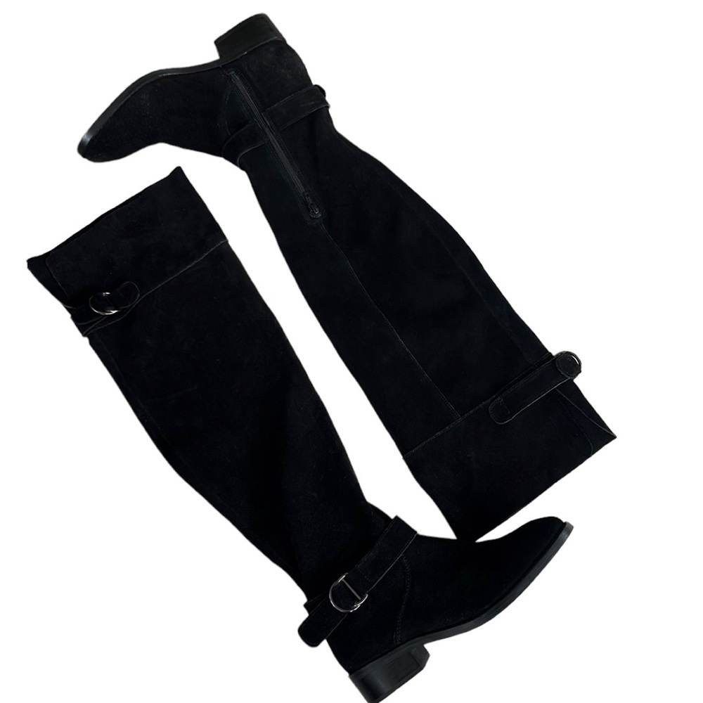 EUC ASOS Leather Over The Knee Boots